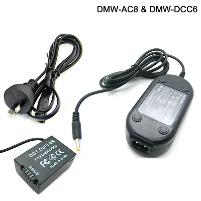 DC 8.4V Power AC Adapter +DMW-DCC6 DC Coupler For Panasonic DMC FZ Series Camera • $32.99