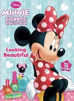 Disney Minnie Mouse Feeling Beautiful Gigantic Book To Color With 75 Stickers • $7.64