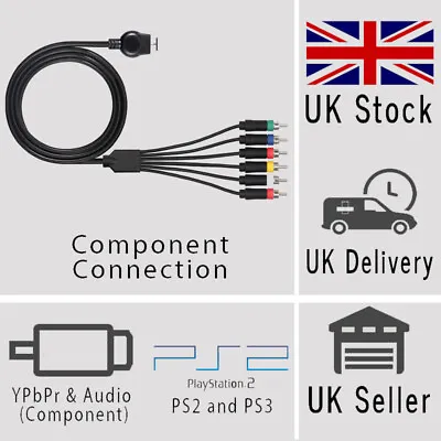 £9.99 • Buy Kaico PS1/2/3 Component And Composite All In One Audio Video High Def Cable For 