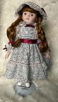 Heritage Mint Limited Country Collection Porcelain Vintage Doll 1988 1989 16  • $22.99