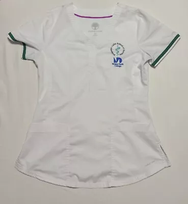 Clinical White Scrubs Shirt “Miami Dade” Embroidered • $14