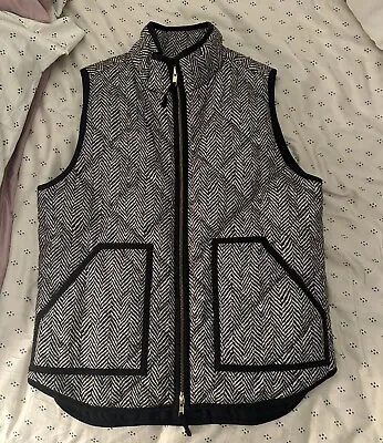 J.CREW Vest Herringbone Quilted Down Puffer Size Medium • $20