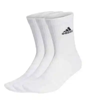 Adidas Men's Women Cushioned Crew Sock Unisex Socks 3 Pack AU • $34.95