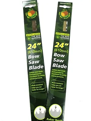 £19.95 • Buy Replacement Bow Saw Blade 2pc 24 Inch Hard Carbon Steel Raker Tooth B9824WETBKEW