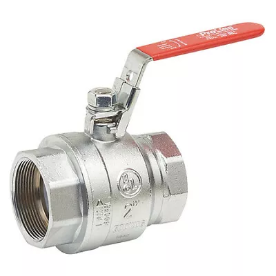 Zoro Select 107-828-Cl 2  Fnpt Chrome Brass Ball Valve Inline • $57.99