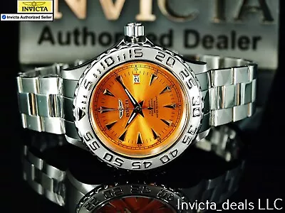 Invicta Men's 47mm Pro Diver OCEAN GHOST AUTOMATIC NH35A COPPER DIAL Silver Watc • $79.99