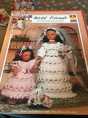 £1.25 • Buy Fibre Craft  Hispanic Wedding Dress  Crochet Doll Dress Pattern FCM413