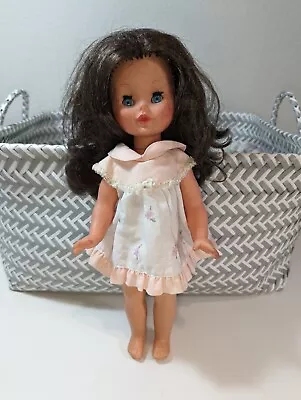 Vintage 13  Furga Italy Doll Sleepy Eyes Brunette • $10