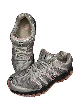 K-SWISS Tubes 100 Cross Training Shoes Women's Size 10 Gray/Black/Pink 92281076 • $8.67