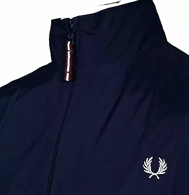 Fred Perry Sailing Bomber Jacket - Navy - Size L/XL - Mod 60s Scooter Casuals • £0.99