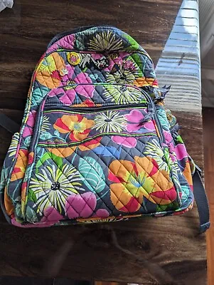 Vera Bradley Jazzy Blooms Campus Backpack Floral Pattern Multicolor  • $39
