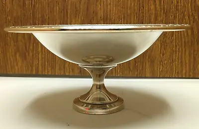 Vintage Oneida USA Silver Plate Footed Pedestal Compote Candy Flower Bowl Dish • $17.97