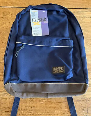 Vintage 90s NOS Mead Five Star XL Backpack Navy Blue • $29.95