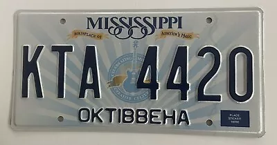 Mississippi 'Birthplace Of America's Music' License Plate #KTA-4420 • $12.99