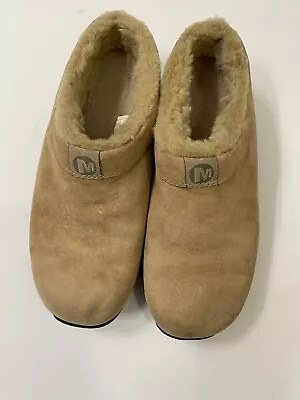 Merrell Womens Prima Chill Slide Clog Shoes Suede Size 7.5 Comfort Walking • $22.33