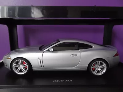 Jaguar XKR Coupe V8 Supercharged Grey Liquid Silver Autoart 1/18 73633 NEW • £110.29