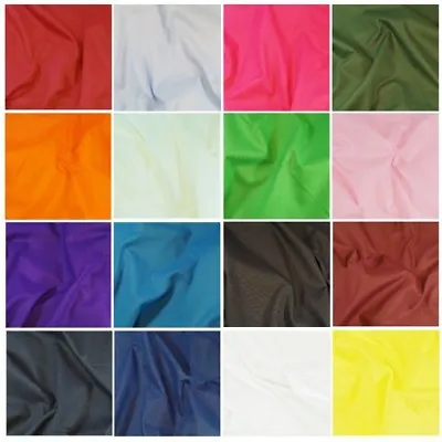 £1.50 • Buy 240cm Wide Plain Coloured Sheeting Fabric Plain Bed Extra Wide Cotton Polyester