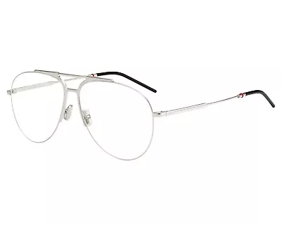 RARE NEW Christian DIOR 0231 Palladium Aviator Men Metal EyeGlass Frame 010 60mm • $399.95