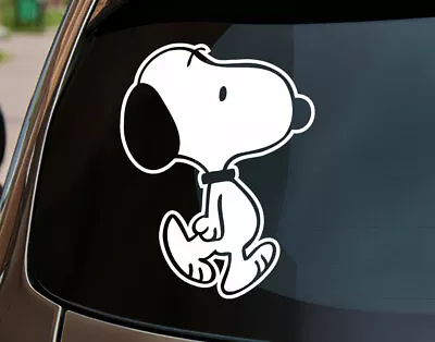 Snoopy Walking Sticker Vinyl Decal Car Window Truck Wall Door Laptop • $6.99