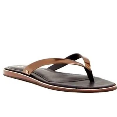 UGG   Allaria  Metallic Gold Flip Flops Sandals Womens Size 9 • $28