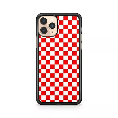 $19.15 • Buy Red White Checkered Squares Check Pattern Camo Phone Case Cover