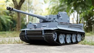 1:16 Heng Long Tiger I RC Tank With Metal Rock Arm Smoke Sound Infrared BB FIRE • $349.21