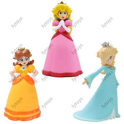 Super Mario Bros Princess Peach PVC Figure Daisy Rosalina Model Toy Doll 5.5'' • $22.79