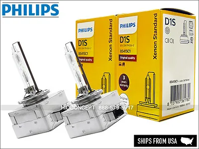 Philips D1S OEM 4300K HID Xenon Headlight Bulbs W/Security Label 85415 35W PAIR • $89.99