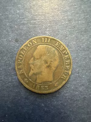 1853 France 5  A Centimes Foreign Coin Beautiful Coin Rare No Reserve • $0.99