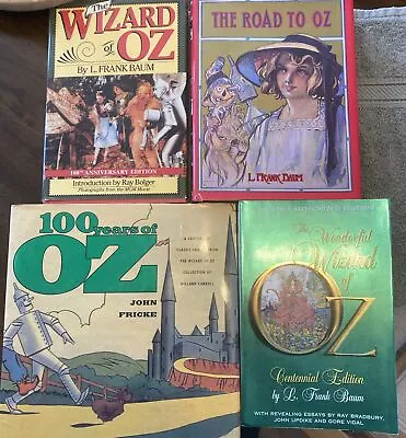 Vintage Wizard Of Oz L. Frank Baum Books Lot Of 4 • $17.77