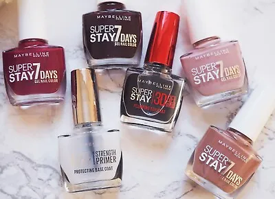 MAYBELLINE Superstay 7Day GEL NAIL COLOUR   -  NEW -  SELECT  SHADE -  FREE POST • £3.99