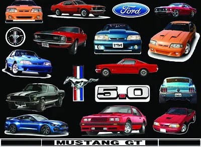 Mustang Muscle Cars Ford 60's - 2000's Vintage 5.0 Cobra 18 Vinyl Cut Stickers B • $5.49