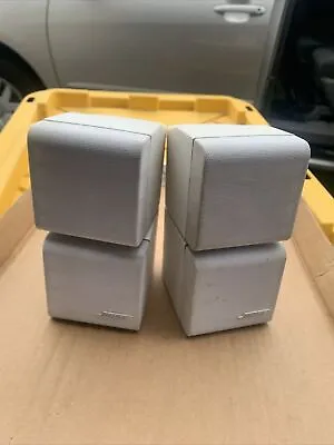 (2) Bose Double Cube Speakers Lifestyle/Acoustimass White Set Of 2 • $55