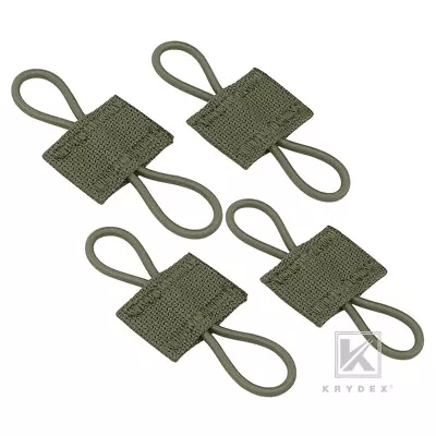 KRYDEX 4pcs PTT Retainer Tactical MOLLE Webbing Strap Antennas Cable Organizer • $10.95