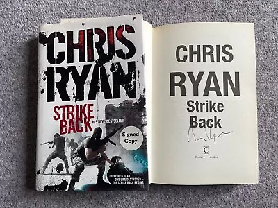 £11 • Buy CHRIS RYAN ’Strike Back’ SIGNED (1st Edition) Hard-Back BOOK  2007 Fiction
