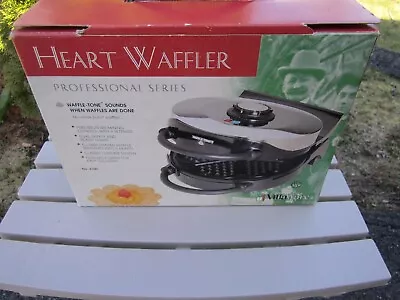 Pre-owned Villaware Heart Waffler--floral Shape Makes 5 Small Heart Waffles • $34
