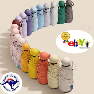 $18.85 • Buy Super Mini Pocket Compact Umbrella Sun Anti-UV 5 Folding Rain Windproof Travel 