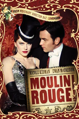 Film Print Poster Decor  Moulin Rouge!  Musical Gift Nicole Kidman Ewan McGregor • $13.99