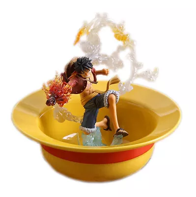 ONE PIECE Monkey D Luffy Comic Straw Hat Ceramic Bowl Porcelain Earthen Bowl Art • $31.23