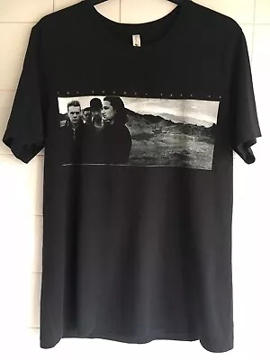 U2 The Joshua Tree 2017 USA Tour  T-Shirt + Back Print Large 42-44  Rare Music • £25