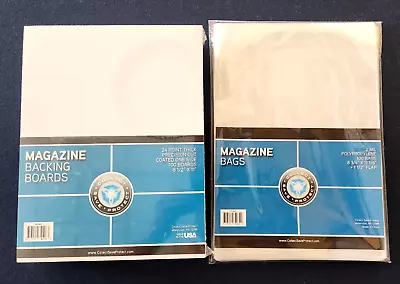 100 CSP Regular Magazine Bags And Boards - Backing Board Back Board And Sleeves • $31.95
