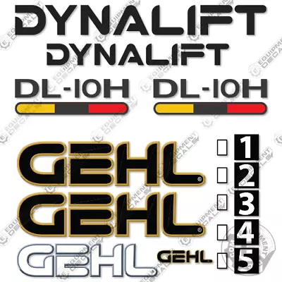 Fits GEHL DL10 Decal Kit Telescopic Forklift - 7 YEAR OUTDOOR 3M VINYL! • $194.95