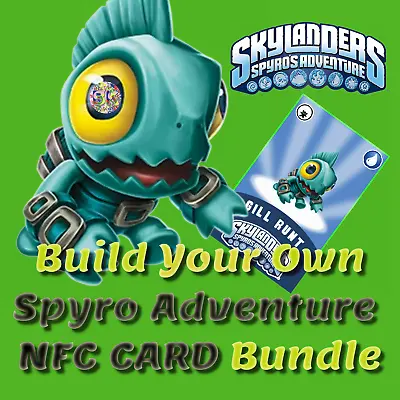Skylanders Spyro’s Adventure NFC Cards (1)  - Build Your Own NFC Card Bundle • £1.99