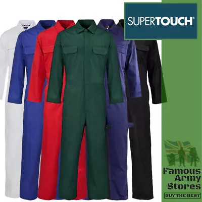 Mens Ladies Boilersuit Overall Coverall Workwear Mechanics Stud Front Protective • £19.99