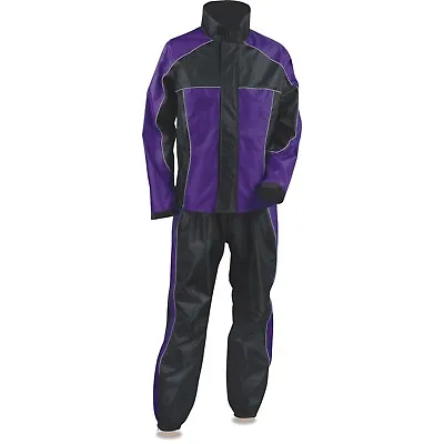 Milwaukee Leather Women's *Water Proof  Rain Suit W/ *Reflective Piping **SH2222 • $64.99