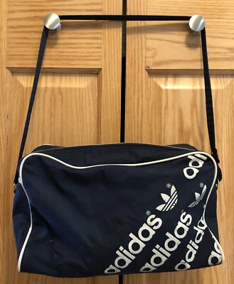 $29.99 • Buy Adidas Originals Vtg 1979 Blue All Over Print Small Gym Shoe Bag Taiwan Handbag