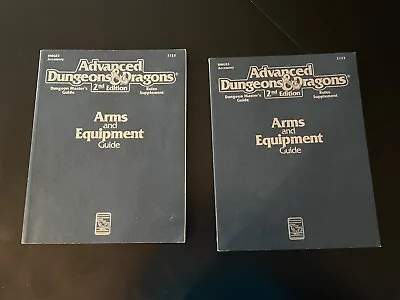 Advanced Dungeons & Dragons ARMS AND EQUIPMENT GUIDE 2nd Ed. 1991 X (2) BX 1114 • $50