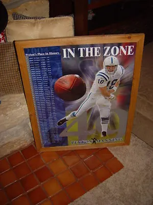 $65.99 • Buy Indianapolis Colts Peyton Manning Cedar Frame Limited Edition Man Cave Poster