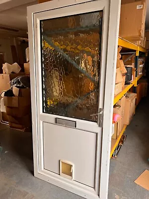 UPVC DOUBLE GLAZED DOOR IN FRAME 2205 Mm X 1040mm • £50