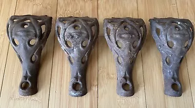 Set Of 4 VTG Cast Iron Legs Feet For Wood Pot Belly Stove Furniture • $47.44